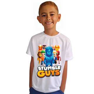 Camiseta Camisa Stumble Guys Gamer Jogo Stumble Infantil e Adulto