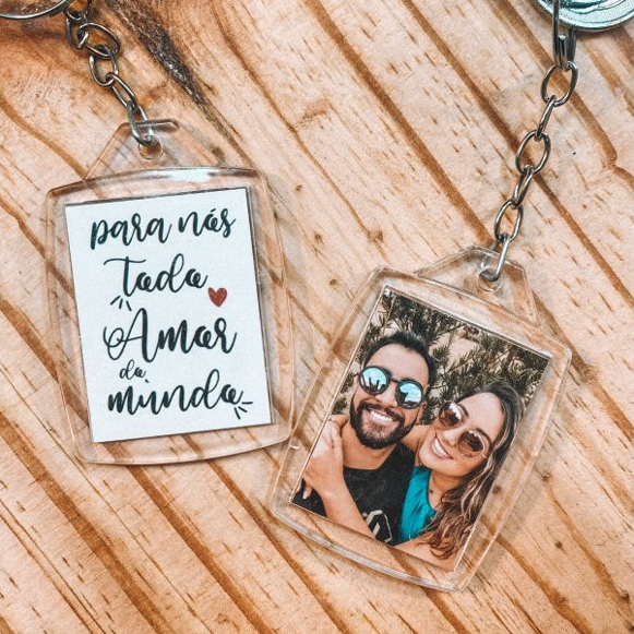 Chaveiro Personalizado Com Suas Fotos - 1 Und