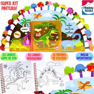 Vale Das Letras: Livro Infantil para Colorir Super Kit Dinossauros