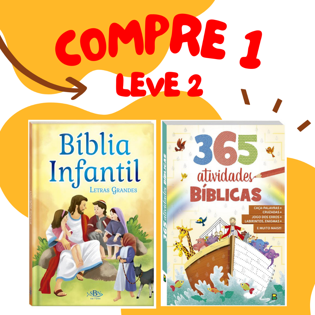 Kit 6 Livros 365 Caça Palavras + Bíblico, Frete Grátis