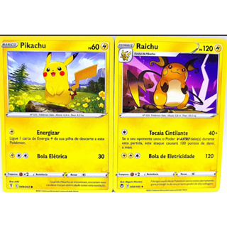 Cartas Pokemon Evoluções - Elétrico (Escolha Livre)