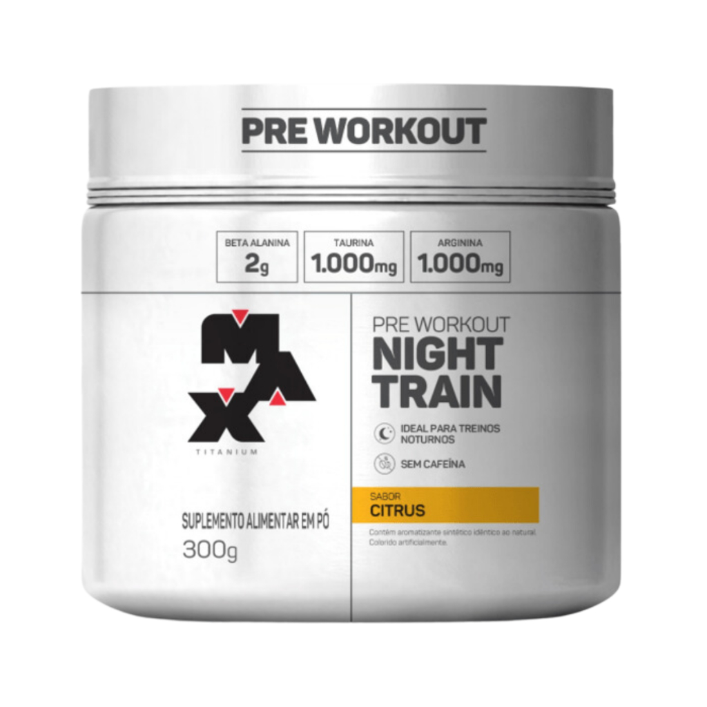 Pré Night Max Titanium Pré Treino sem Cafeína 300g