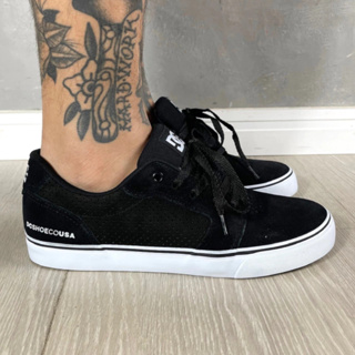 Tenis dc preto e hot sale branco