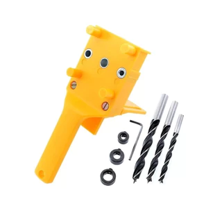 Guia Gabarito Para Cavilhas Métrico 6, 8, 10mm + kit De Brocas Com Limitador