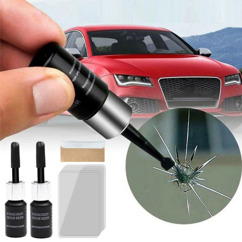 Kit 2 Resinas Reparador De Vidros Parabrisas Telas Trincados