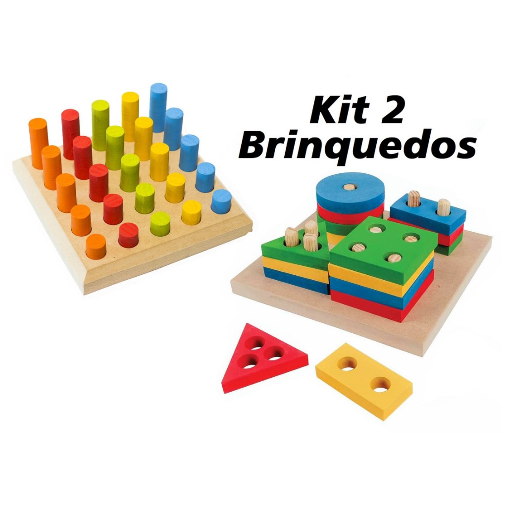 Carlu Brinquedos - Pinos de Encaixe Jogo de Classificação, 4+ Anos,  Multicolorido, 1208