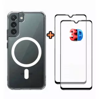 Capa Magnética Para Samsung + Película 3D OU 9D (S20 FE/S21FE/S23/S23 PLUS/S23 ULTRA/S23FE)