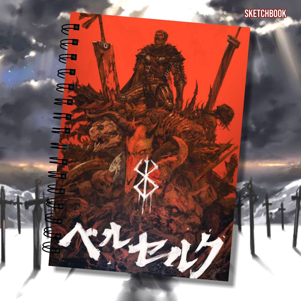 Sketchbook Berserk 90g / 180g / 240g Caderno Desenho Personalizado