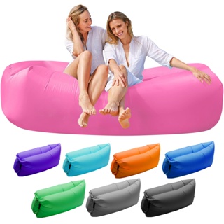 Sofa Inflável ar Preguicoso Camping show evento Praia Saco De Dormir Cama Portatil de Acampamento