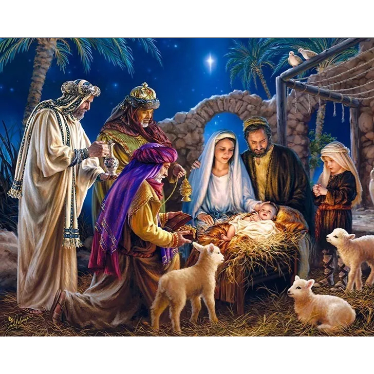 Painel Tecido Sublimado Presépio Feliz Natal 2,00m X 1,50m | Shopee Brasil