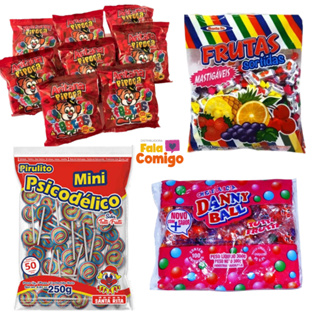 Kit Aniversário Infantil 50 Sacolinha Surpresa Doces Guloseimas Festa