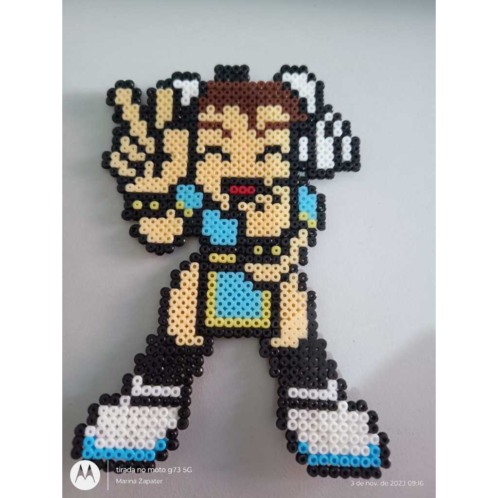 Chun-Li Pixel Art Imã ou Chaveiro