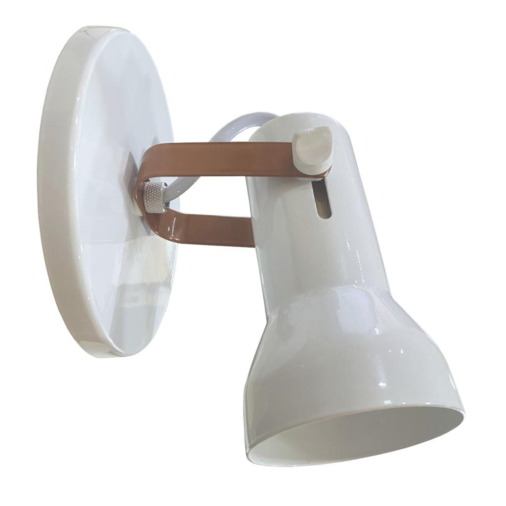 Arandela Luminaria De Parede Apartamento Escritorio Loja Aluminio Base Lampada LED E27 Direcionavel