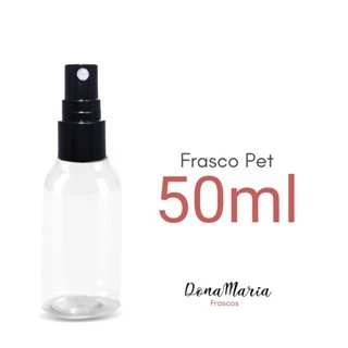 Kit 10 Frascos PET com válvula spray