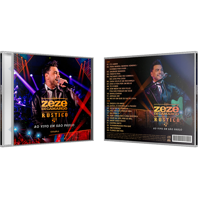 CD Zezé Di Camargo - Rústico - Ao Vivo Em São Paulo - CD Duplo