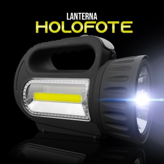 Lanterna LED Holofote Longo Alcance Recarregavel Super Potente