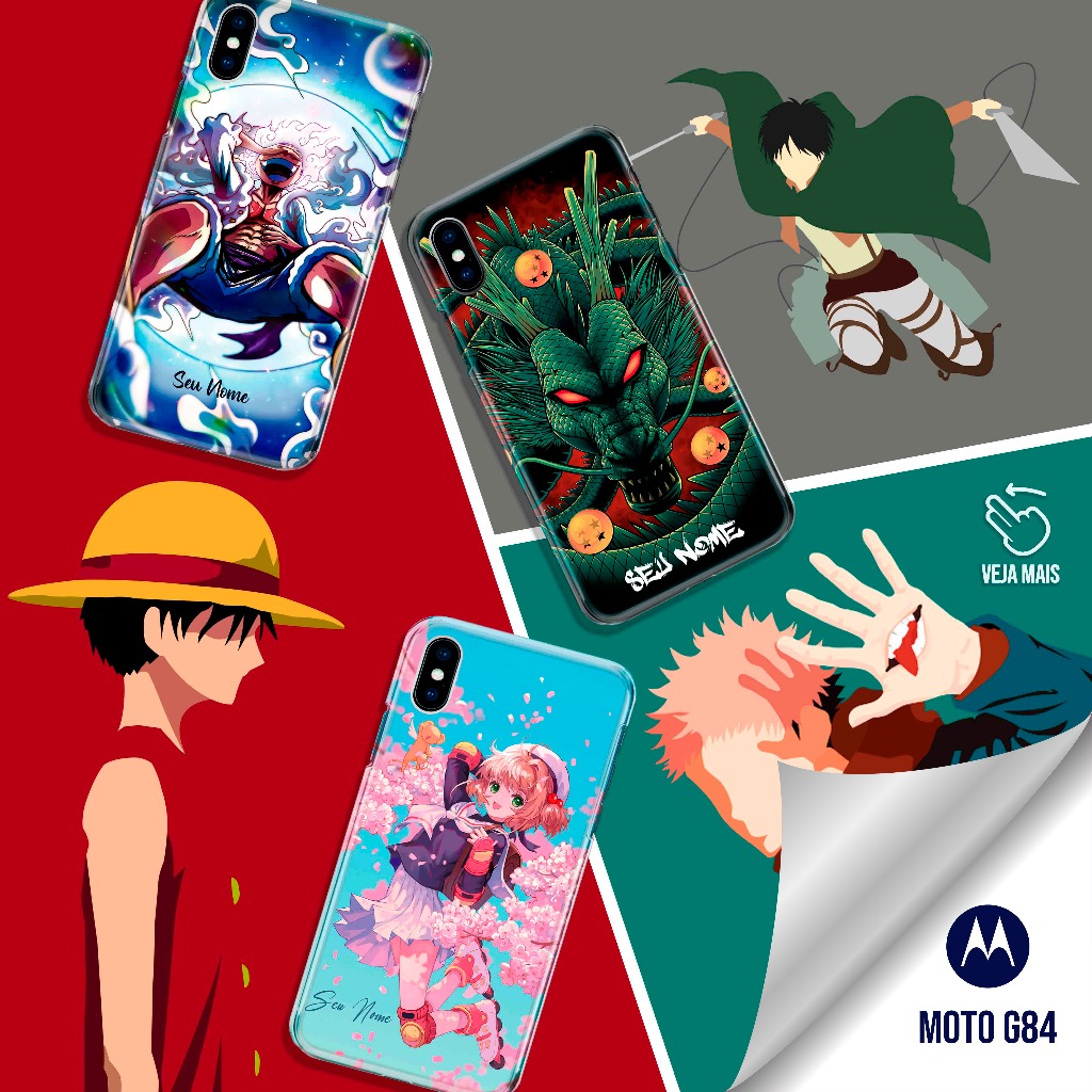 Capa Capinha - Moto G84 - Animes