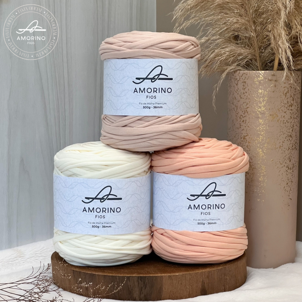 Fio de Malha Premium Amorino Fios - 36mm - Cores Claras