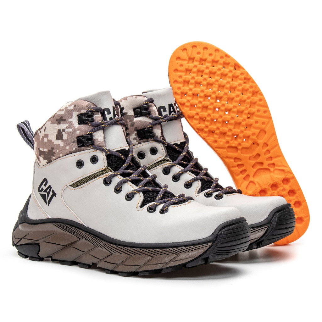 Bota Adventure Coturno Masculino Feminino Caterpillar Trabalho 12hrs Palmilha Confortável