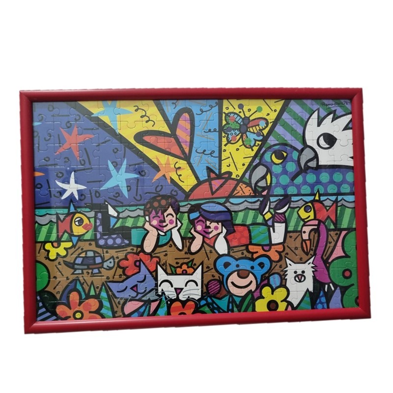 Quebra Cabeça Puzzle 1000 Peças - Romero Britto - Cat - Grow 3264