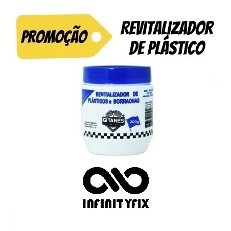 Revitalizador de Plástico Parachoque, Carro, Moto e Borracha - Gitanes 200G.