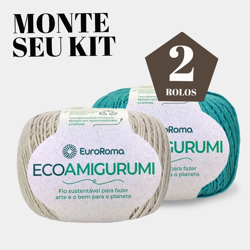 kit 2 Linhas Amigurumi EcoAmigurumi Euroroma 160g 8/7 - 254 M