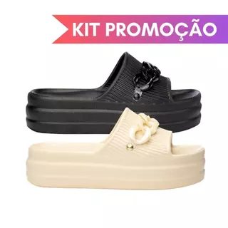 Kit 2 Pares Plataforma Nuvem Feminina Super Leve e Confortável