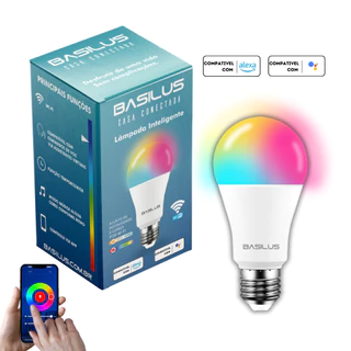 Lampada inteligente Smart Wifi RGB colorida Tuya Compativel com Alexa e Google