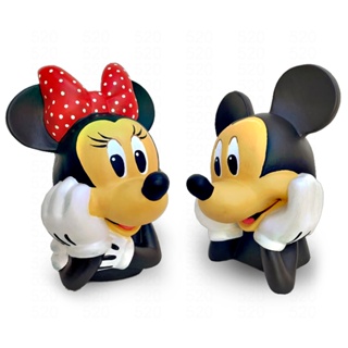 Kit: Mickey + Minnie Mouse - Busto de Gesso - Escultura Exclusiva