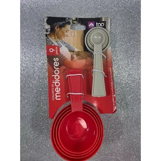 Conjunto De Medidores De Alimentos Para Sua Cozinhas Top Útil Para Cozinha 9 peças Medidor em Oferta na Shopee