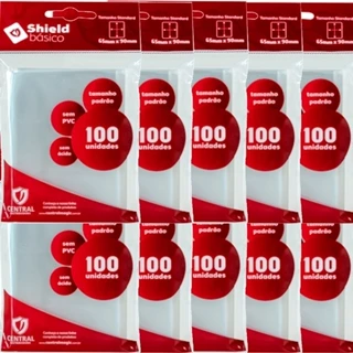 1.000 Shields Transparente Sleeves Padrão Pokémon Magic Mtg Warcraft Marvel