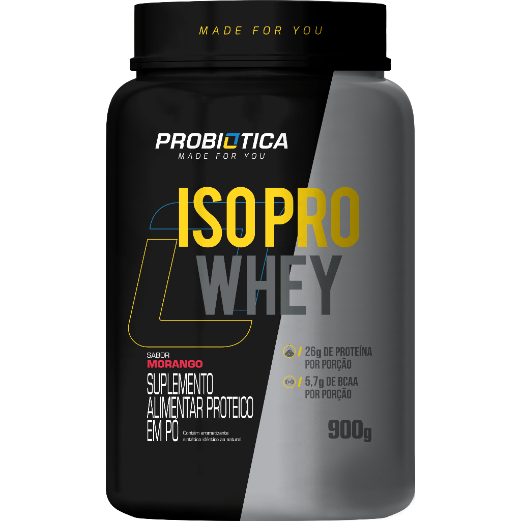 ISO PRO WHEY PROTEIN ISOLADO - 900g - PROBIOTICA