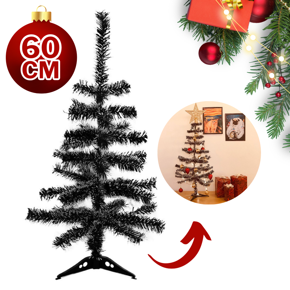 Árvore de Natal 60CM Pequena Pinheirinho Mesa Simples Decoração Envio  Imediato