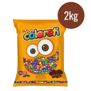 Confete de Chocolate Coloreti Sortido 2Kg - Jazam