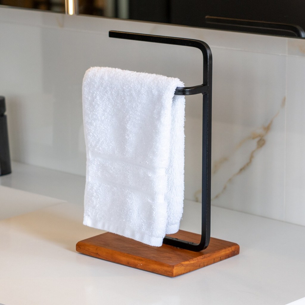 Porta Toalha de Rosto para Lavabo e Bancada de Pia