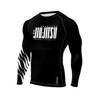 Rash Guard Manga Longa Jiu-jitsu Bjj Innove Fight Wear Preto