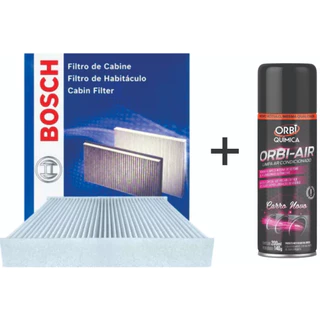 Kit Filtro Cabine Ar Condicionado Bosch Higienizador Palio Strada Siena Idea Palio Wekeend Fiat Fire