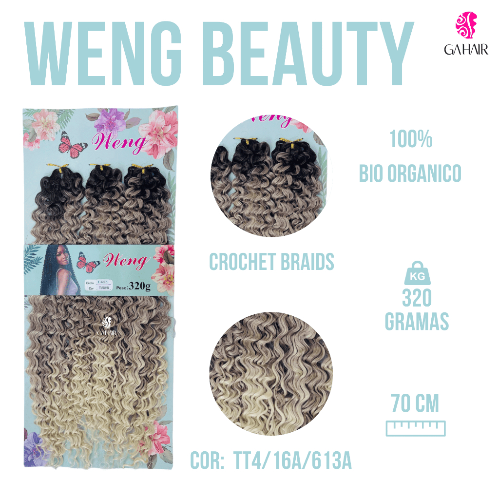 Cabelo Weng Beauty Com Cachos Soltos Para Colocação Fio A Fio