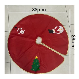 Saia Para Base De Árvore De Natal E Facíl Para Deixar Seu Natal Ainda Mais Decorado 88x88Cm Top Útil Natalino Prático