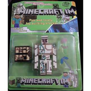 Kit 2 bonecos Minecraft de feltro (Steve e Alex)