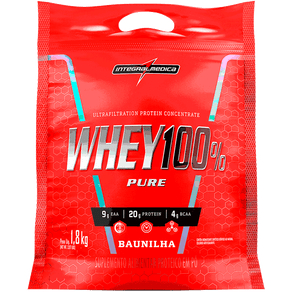 Whey 100 Pure Refil 1,8kg Baunilha – Integralmédica