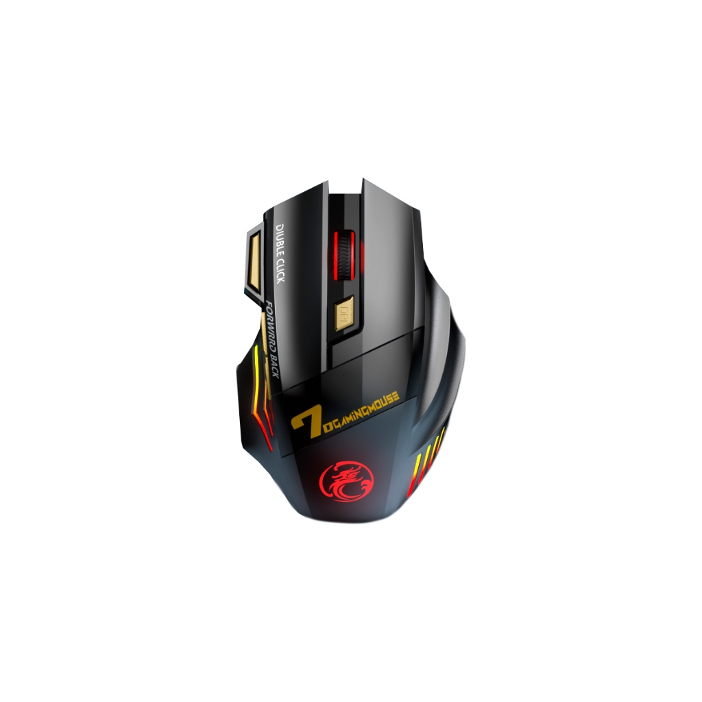 Mouse Gamer Para Jogo 3.200 DPI Óptico com LED RGB USB Com fio