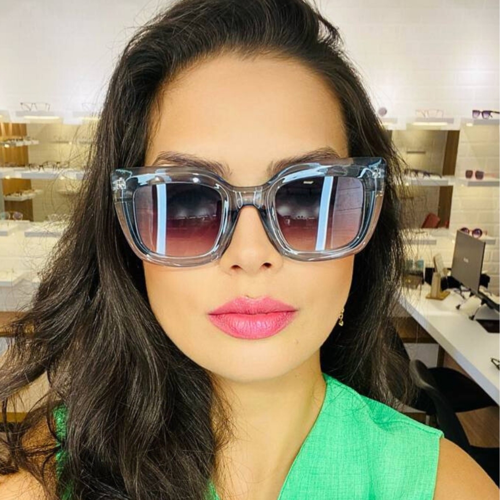 Óculos de sol Feminino Blogueira Novidade Proteção UV400