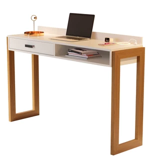 Escrivaninha Mesa Computador Notebook com Tomada USB para Quarto Escritório Estudo Home Office