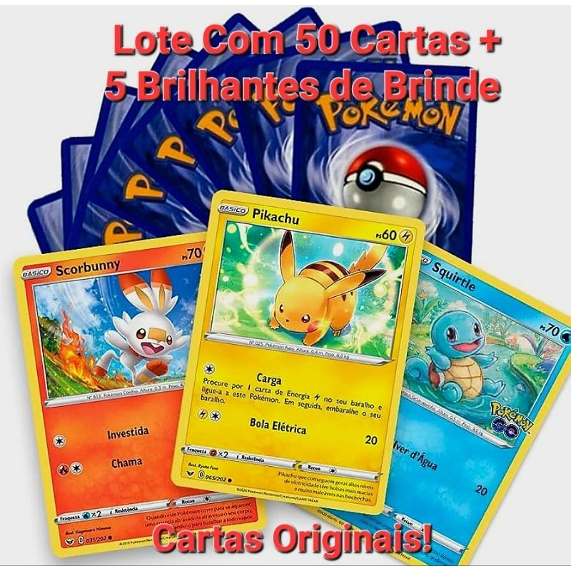 Pokemon Tcg - 50 Cartas Originales + 5 Holograficas