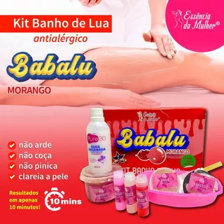 Kit Banho De Lua Antialérgico Bubaloo 10 Itens Cosméticos