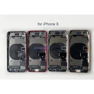 Carcaça iPhone 8 Plus - Chassi Aro + Flex/botões/dock Carga Nova