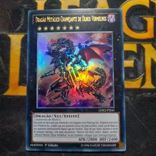 Dragão Metálico Chamejante De Olhos Vermelhos - Ultra Raro Foil - Original - Yu-gi-oh / Yugioh