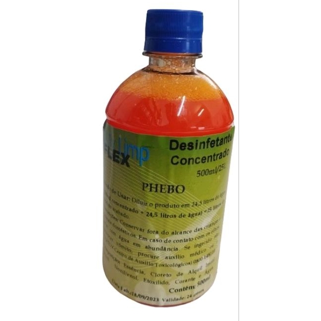 DESINFETANTE CONCENTRADO FEBOS 500ML FAZ 25 LITROS ALTO RENDIMENTO ...