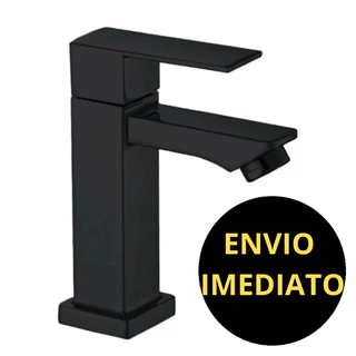 Torneira banheiro lavabo luxo inox preta 1/2 cuba